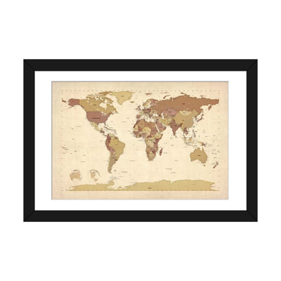 " Map Of The World V " by Michael Tompsett
