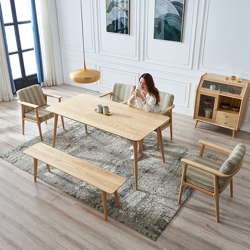 Corrigan Studio Burlywood Rectangular Solid Wood Dining Table - Wayfair ...