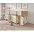 Lit mezzanine simple avec bureau et rangement Tristan