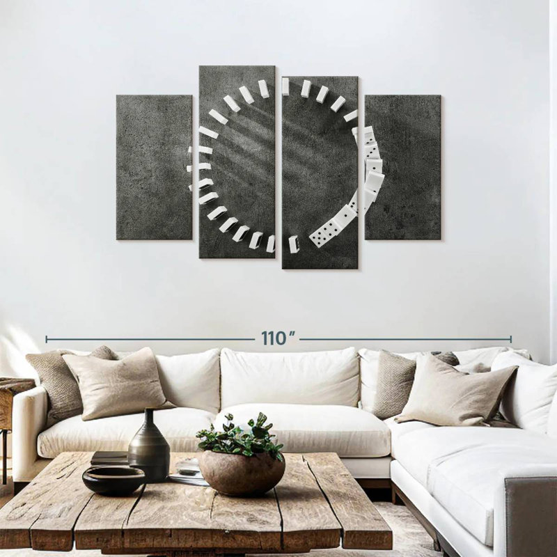 Cercle des dominos Senne, H 48 po x l 75 po