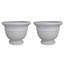19" Jean Pierre Planter, Brownstone