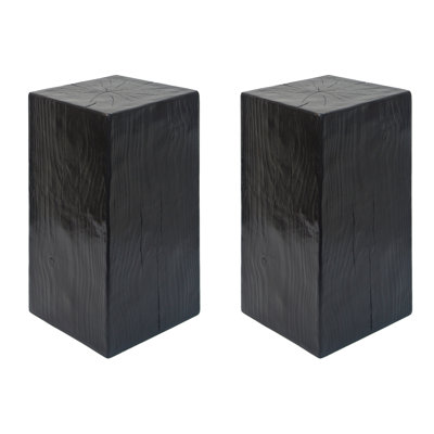 Wood-like End Table In Black, 27.08" Tall, Build, Mix With Other Same-style Furniture Black Wood-look Table, , Blend, Great For Small Apartments Or Outdoor Areas