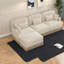 Canapés en chenille à assise profonde, siège de salon modulaire moderne de 100,3 pouces