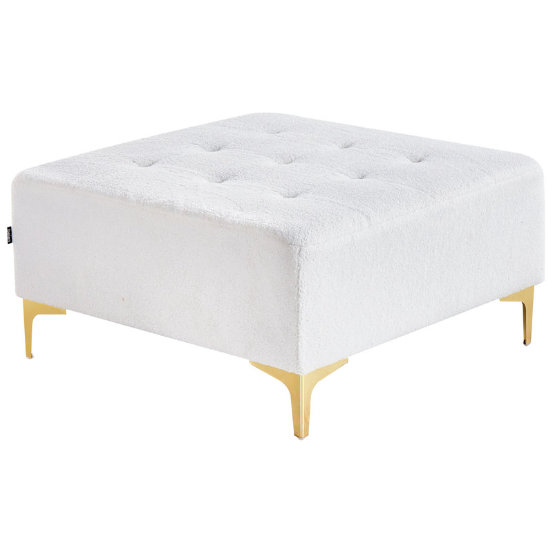 Ottoman ABERDEEN Boucle, White