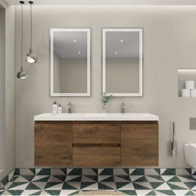 Ensemble de meuble-lavabo double 59 po Aylanna