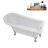 58" Streamlin Clawfoot Tub,Tray,Drain, Clawfeet-101628928-102219866