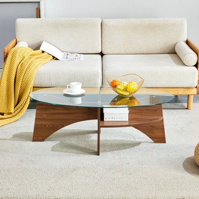 Table basse en verre