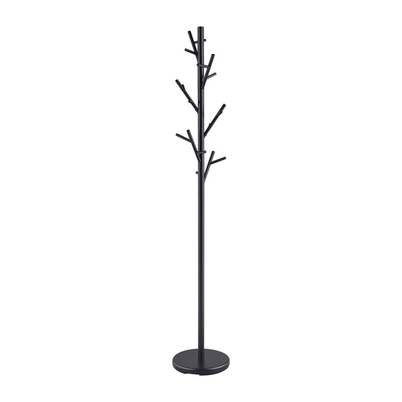 Black Coat Rack With 18 Hooks