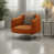 Similicuir orange