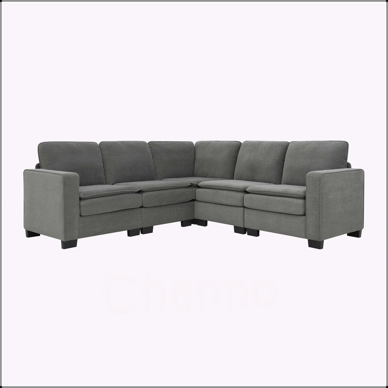 89*89" Oversized Velvet Modern Sectional Sofas