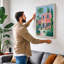 Mediterranean Villa Coastal - Wrapped Canvas-993896852-993896862