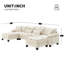 Canapé-lit modulaire large en velours côtelé-603430328