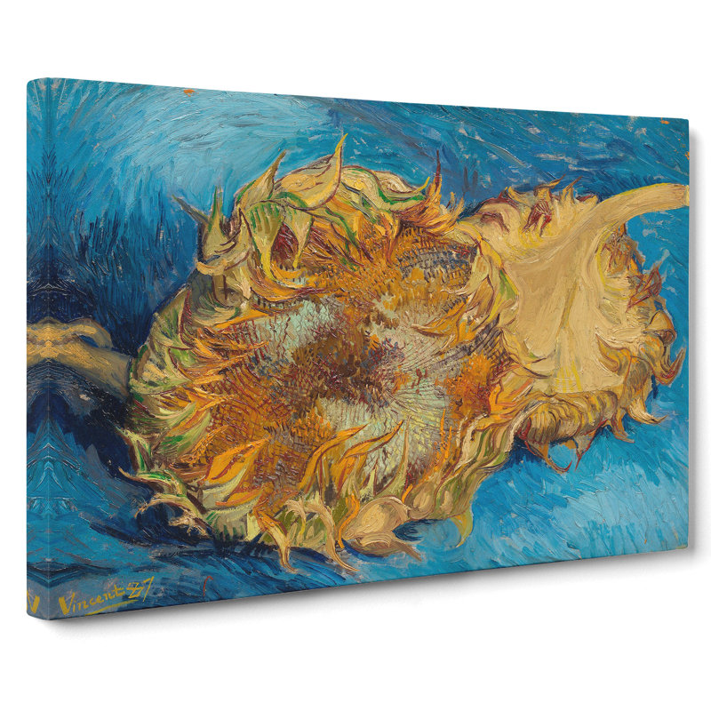 Sunflowers by Vincent Van Gogh - Wrapped Canvas Painting, 35cm H x 50cm W x 3cm D