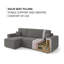 Rubeena 3 Seater Sofa Bed-920521220