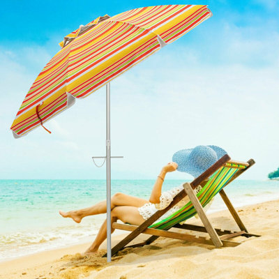 Thiazi 78'' Tilt Beach Umbrella