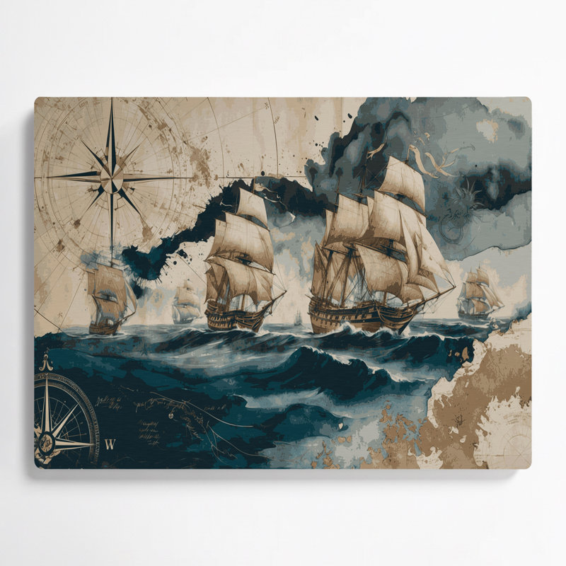 Art mural en métal nautique, H 11 po x l 14 po