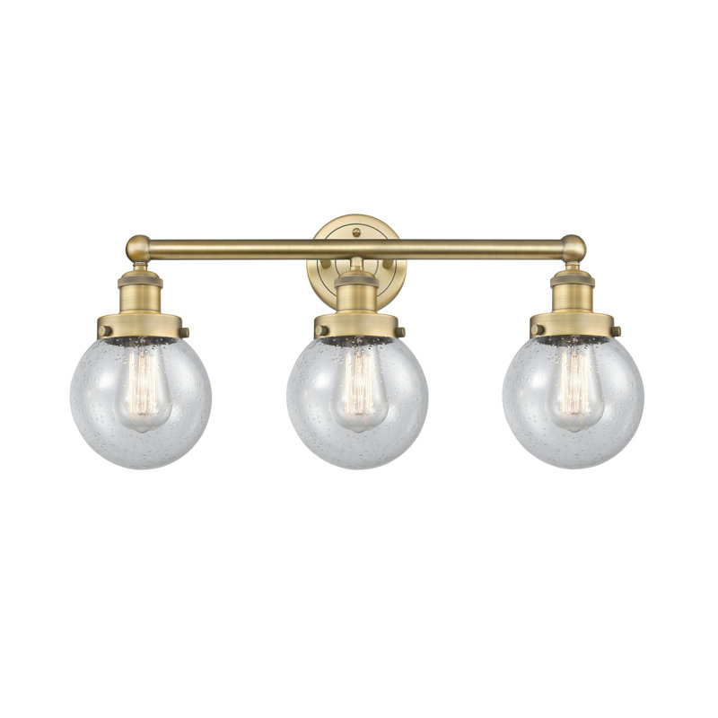 Alphonsa 3 - Light Dimmable Vanity Light, Brushed Brass, Seedy