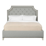 Audrey/Asher Queen Tufted Upholstered Low Profile Panel Bed
