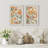 Plant Abstraction " Vintage Flower In Pastel Modern Art Wall Decor Artwork Nordic Nature " 2 - Pieces-98109296-98109293