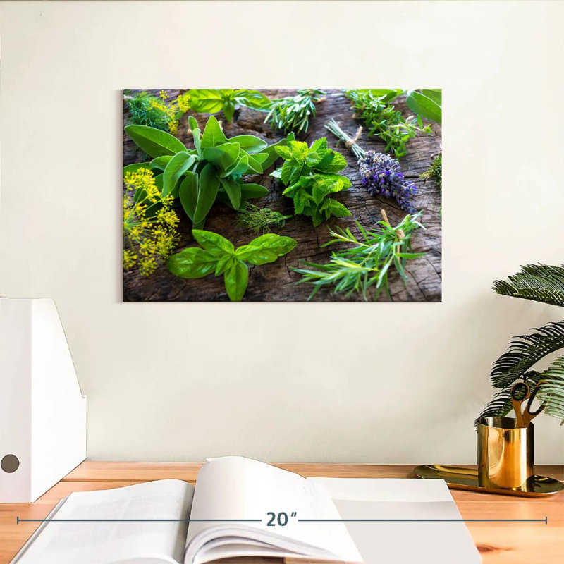 Bundled Herbs, 8" H x 12" W