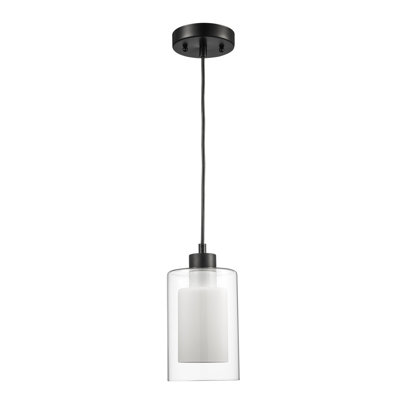 Luminaire suspendu cylindrique 1 lumière