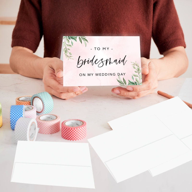 Ensemble de cartes-cadeaux de mariage avec enveloppes