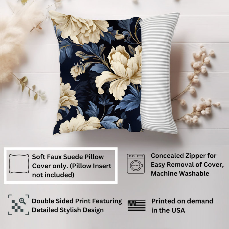 Animals William Morris Birds Damask Pattern I Cottage, Botanical William Morris Plants II Cottage, 16" H x 16" W