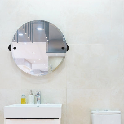 Miroir de salle de bain/meuble-lavabo biseauté sans cadre Bayer