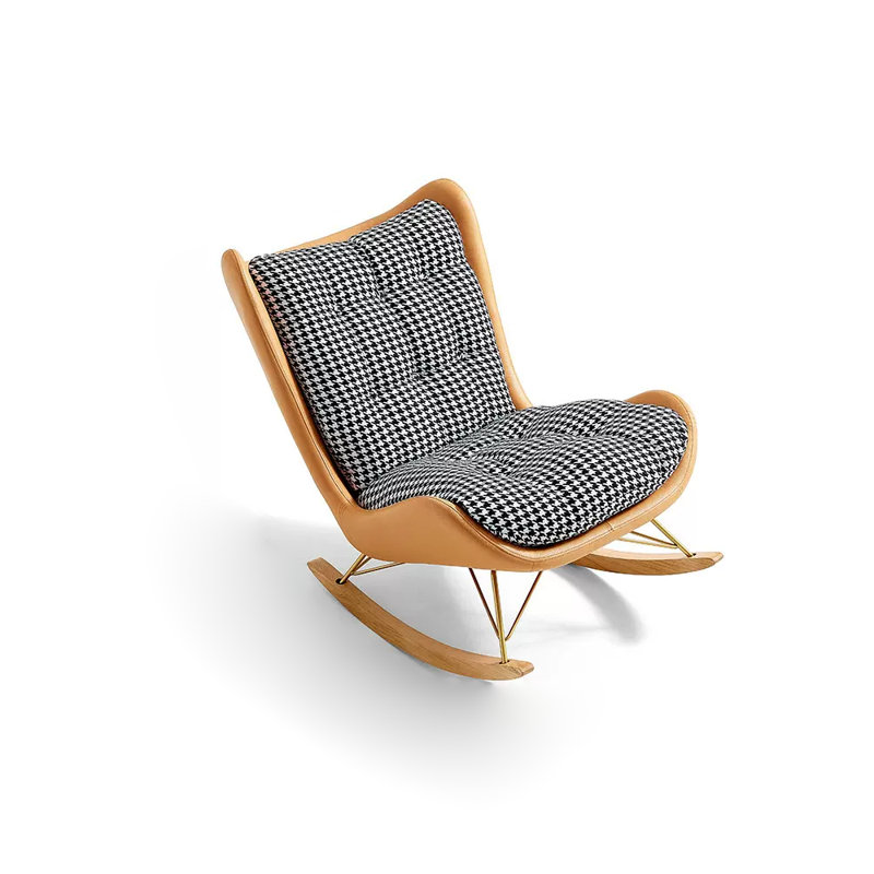 Chaise berçante moderne simple et supérieure, Orange