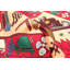Tapis orange Teimani 2 pi 9 po x 4 pi 8 po
