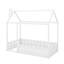 Lit simple en bois avec clôture-1174449013