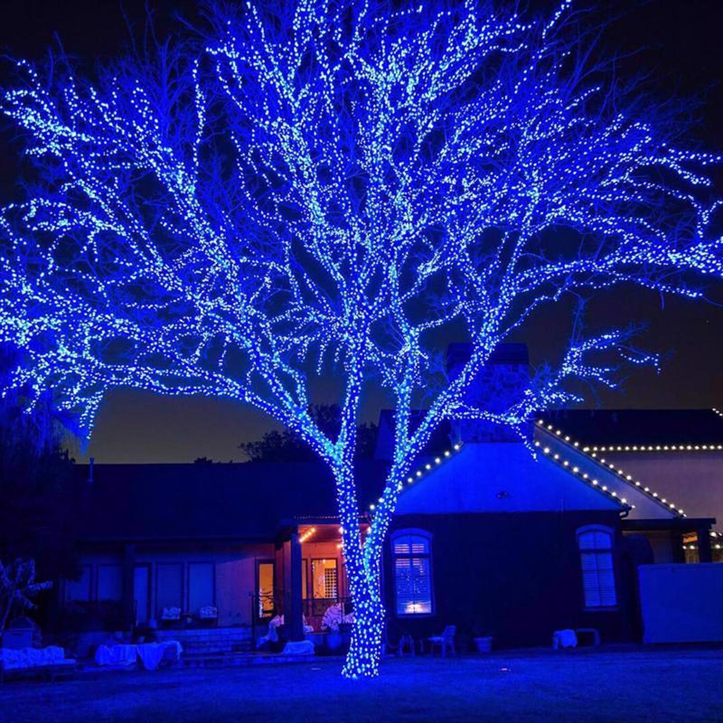 Guirlande de lumières de Noël 50 pi., Bleu
