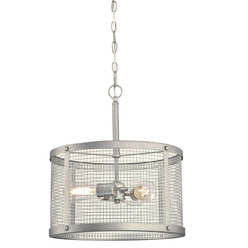 Luminaire suspendu tambour 3 lumières Agastya