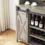 Armoire-bar 70 po avec portes de grange coulissantes et tablettes de rangement-2134946526