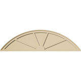 Segment Arch 4 Spoke Signature Urethane Combination Pediment, Primed Tan