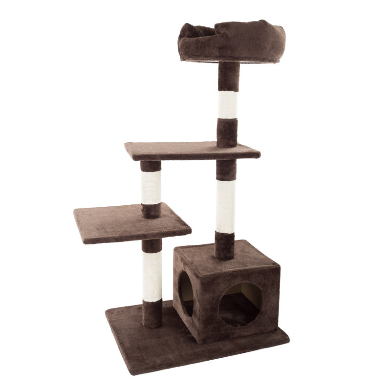 4-Tier Cat Tree with Penthouse Condo