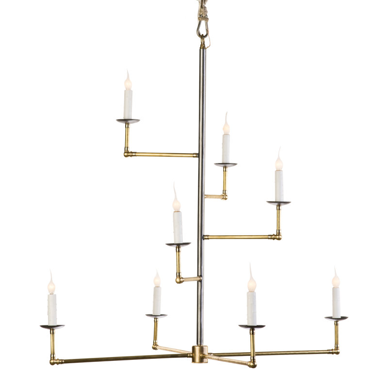 Brass 8 - Light Chandelier