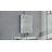 16" W x 24" H Flora Black Aluminum Surface/Recessed Mount Medicine Cabinet with Mirror, Anti‑Fog, 3‑Color Dimmable Lighting and Adjustable Glass Shelves for Makeup, Shaving or Bathroom Vanity Storage-858033054-856114981