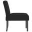 Fauteuil de chambre en velours noir