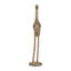 Sculpture moderne de grue moderne pour la décoration intérieure - objet décoratif en métal pour bureau, décoration de salon - 16 po, doré et métallique