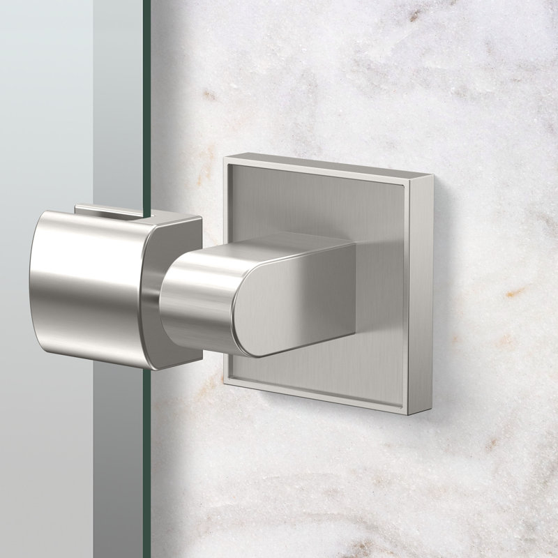 Mode Frameless Rectangle Mirror | Wall Mounted Bathroom Vanity Mirror | Beveled and Pivoting Wall Mirror, Satin Nickel