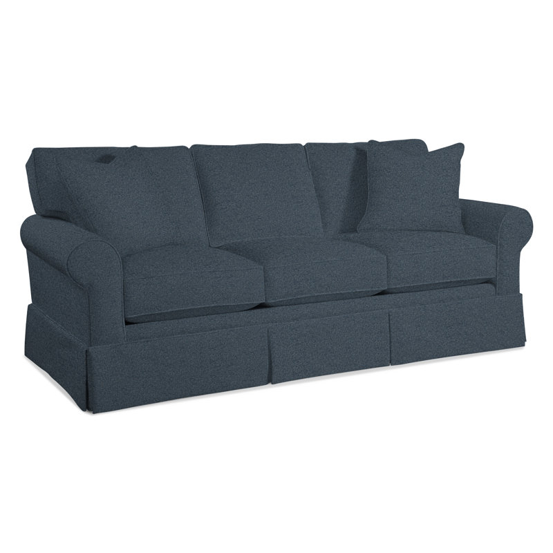 Benton Upholstered 86'' Sofa, Basic Blue; 0317-63, 5" Innerspring Mattress