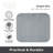 Microfiber Drying Mat 16x18 - Gray-98551650