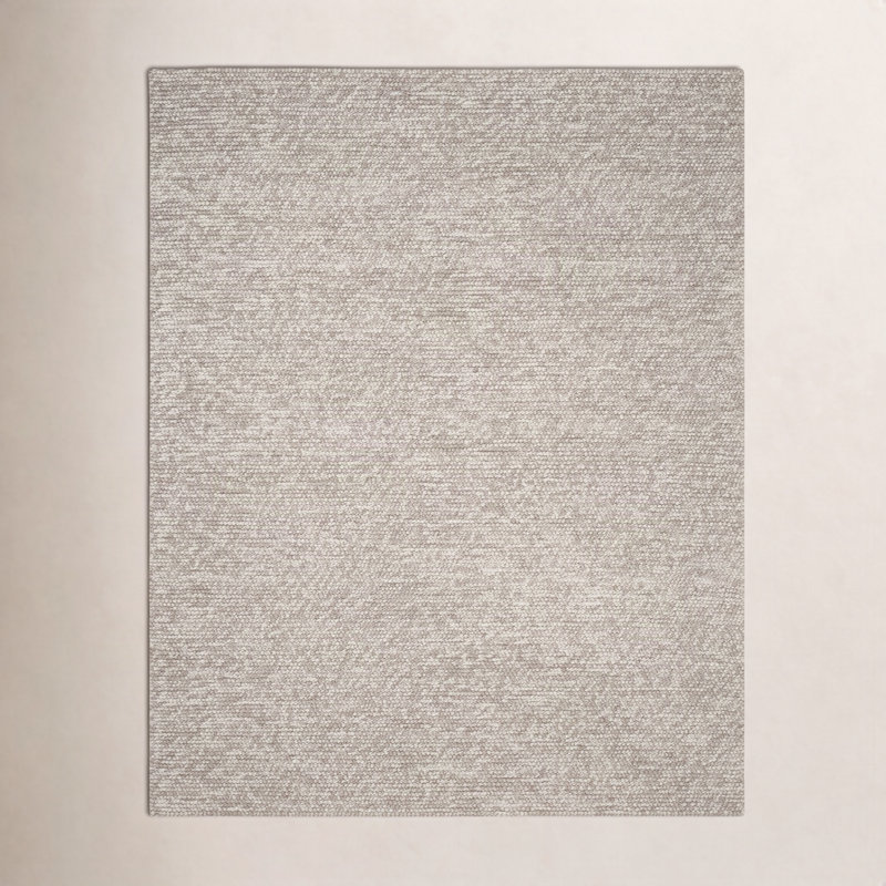 Elle Handmade Beige Rug, Rectangle 8' x 10'