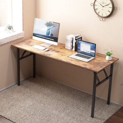 Katie Adjustable Metal Base Computer Desk