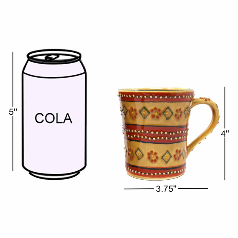Grande tasse à café peinte à la main encantada Leocadia