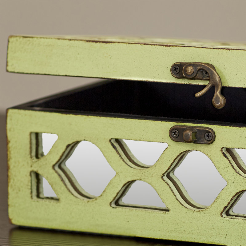Boîtes décoratives Eziah, Vert
