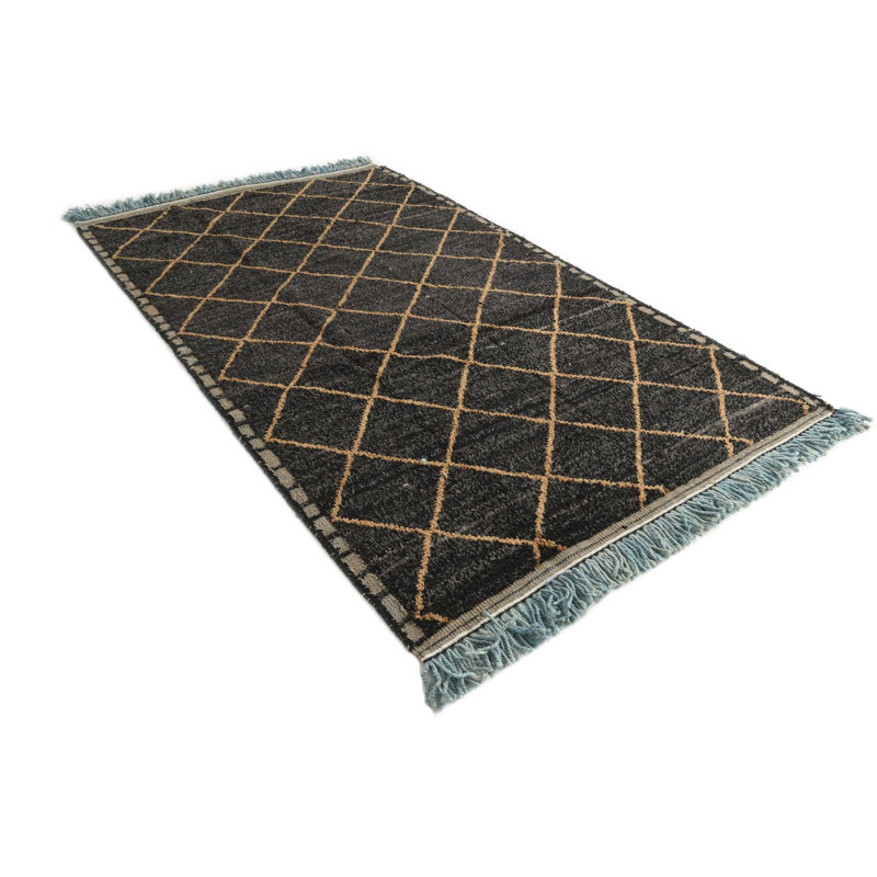Tapis noir 5 x 8 Pinson