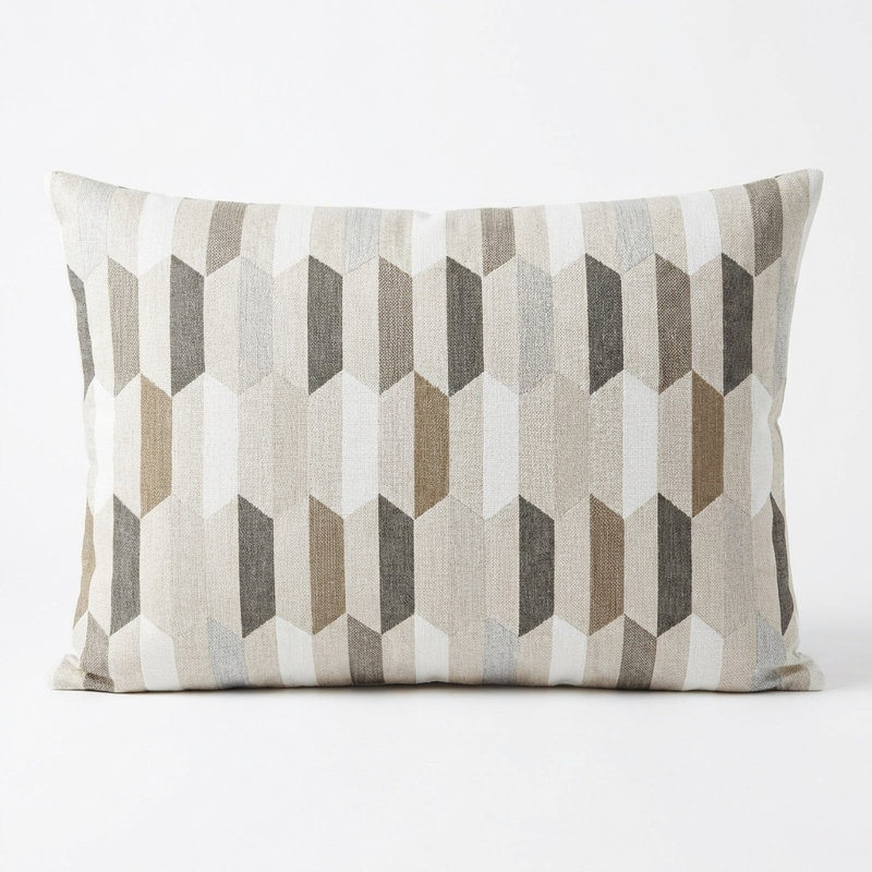 Gladstone Tiles Indoor/Outdoor Pillow Cover & Insert, 18" x 18", Throw Pillow