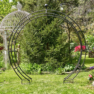 Barrière en fer forgé H 102,3 po x l 104,3 po